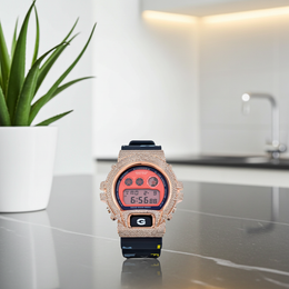 Custom Diamond G-Shock DW6900B Watch – Iced Out Bezel Billionaire Boys Club Edition – 9.50 CTW