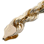 Rope Bracelet Semi Solid - 10KT Gold & 20MM