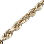 Rope Bracelet Semi Solid - 10KT Gold & 20MM