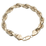 Rope Bracelet Semi Solid - 10KT Gold & 20MM