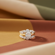 14K Gold Diamond Engagement Ring – Round Solitaire with Pointer Enhancer – 4.00 CTW