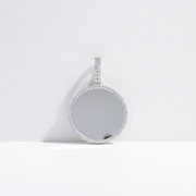 925 Sterling Silver Lab Diamond Pendant – Picture Pendant with Pointer – 3.35 CTW