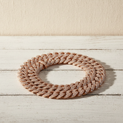 925 Sterling Silver Lab Diamond Necklace – Miami Cuban Link Mirco Pavé Set – 20.0 CTW