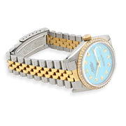 Rolex DateJust 36MM Diamond Bezel - Tiffany Blue 10-Pointer Dial & 2.00 CTW