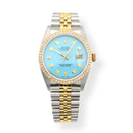 Rolex DateJust 36MM Diamond Bezel - Tiffany Blue 10-Pointer Dial & 2.00 CTW